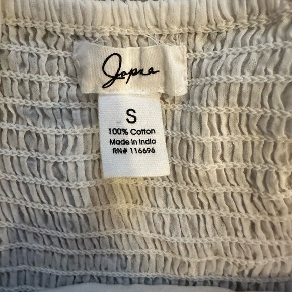 Japna White Eyelet Sleeveless Cotton Romper size S - Picture 8 of 9